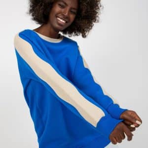 Bluza Damska Model RV-TU-8231.78P Dark Blue - Rue Paris