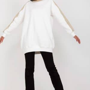 Bluza Damska Model RV-TU-8231.78P White/Beige - Rue Paris