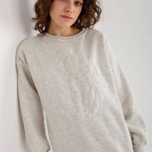 Bluza Damska Model EM-BL-617-4.41P Light Grey - Ex Moda