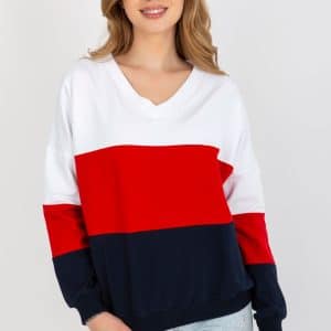 Bluza Damska Model RV-BL-8328.86P White/Navy - Rue Paris