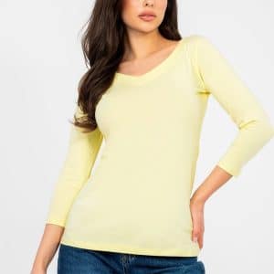 Bluzka Model RV-BZ-A1190.16 Light Yellow - Rue Paris