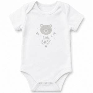 Baby-Body mit Aufdruck - weiß
