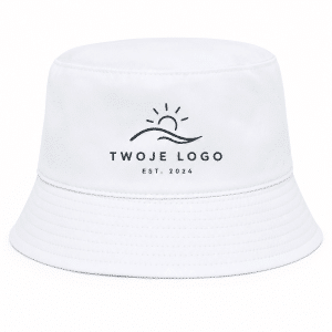 Gorro de pescador modelo Coast con logo personalizado - blanco