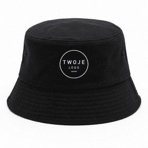 Bucket hat model Coast z personalizowanym logo - czarny