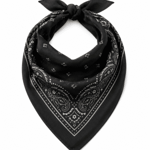 Bandana Modell Retro mit eigenem Design – schwarz