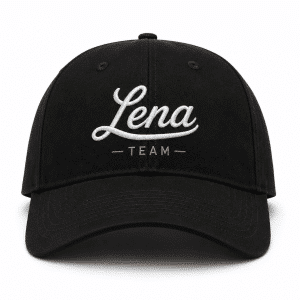 Gorra de equipo modelo Squad con bordado - negro