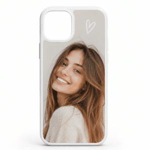 Funda para móvil modelo Snap con tu propia foto - blanco