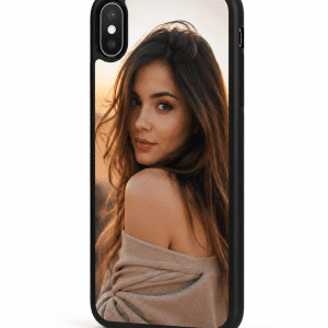 Etui na telefon model Snap z własnym zdjęciem - czarny