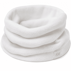 Schlauchschal Modell Polar mit gesticktem Etikett – weiß
