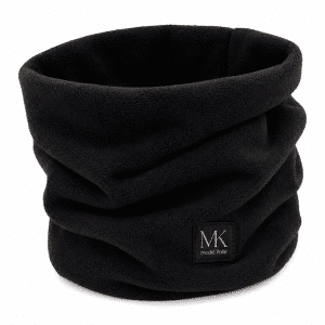 Schlauchschal Modell Polar mit gesticktem Etikett – schwarz