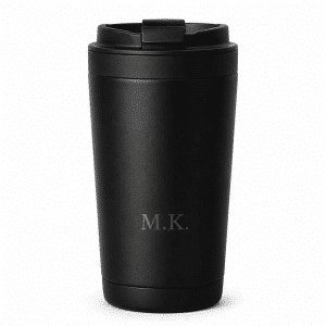 Thermobecher Modell Heat mit Gravur - schwarz