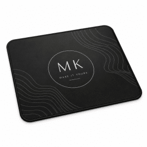 Mauspad Modell Desk mit Aufdruck - schwarz