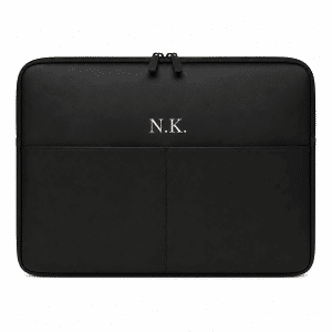 Pokrowiec na laptopa model Work z nadrukiem - czarny