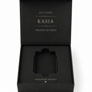 Geschenkbox Modell Gift mit personalisierter Einlage – schwarz