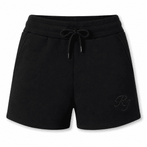 Damen-Sweatshorts Modell Rio mit Stickerei - Schwarz