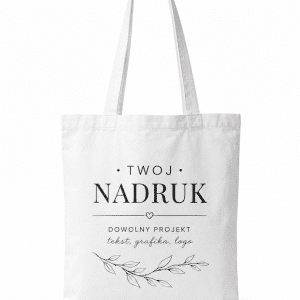 Baumwoll-Tote Bag Modell Canvas mit eigenem Aufdruck - Weiß