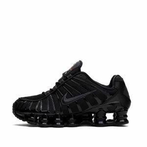 Nike Shox TL Black Metallic Hematite – Baskets noires en mesh avec amorti Shox AR3566-002