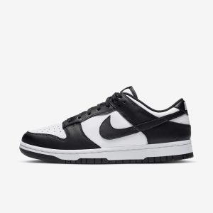 Nike Dunk Low Panda – Baskets lifestyle noires et blanches en cuir DD1503-101