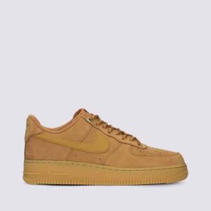 Nike Air Force 1 ’07 WB Flax Wheat – Baskets marron en cuir avec amorti Nike Air CJ9179-200