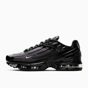 Nike Air Max Plus III Black Wolf Grey – Baskets noires en cuir et mesh CJ9684-002
