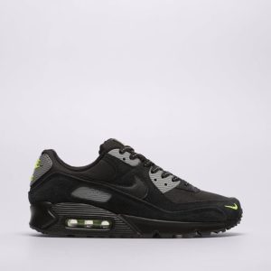 Nike Air Max 90 Black Volt Cool Grey – Baskets noires en daim avec Max Air FQ2377-001
