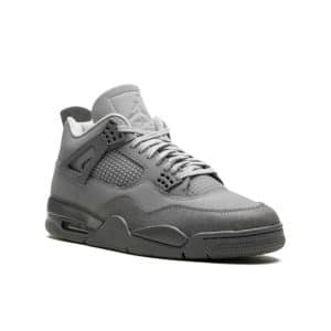 Air Jordan 4 Retro SE Wet Cement – Graue Herren-Sneaker aus Veloursleder und Leder FQ7928-001
