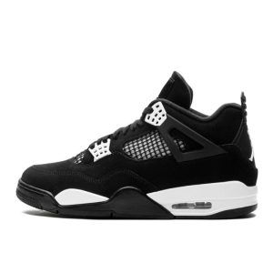 Air Jordan 4 Retro White Thunder GS – Baskets junior en nubuck noir avec Air FQ8213-001